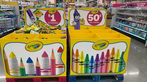 Back to school pallet crayola