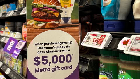 Cafe William Metro 'Win Free Coffee for Life' Violator