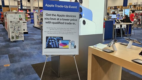 Apple banner stand