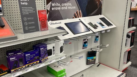 Staples inline display