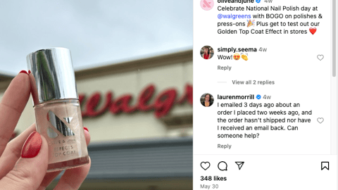 Olive & June Walgreens 'National Nail Polish Day' Instagram Update