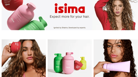 Ulta Isima 'Expect More for Your Hair' Web Page