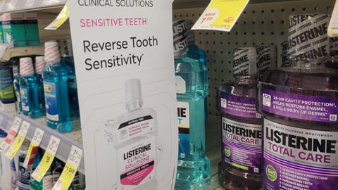 Listerine shelf talker