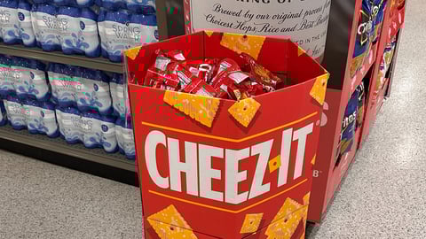 Cheezit dump bin