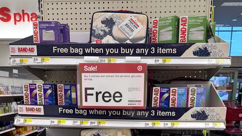 Target Band-aid Shelf display Hero