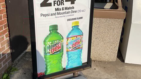 Mountain Dew Sign 7-Eleven Hero Image