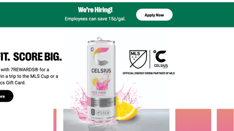 7-Eleven Celsius 'Live Fit. Score Big' Display Ad