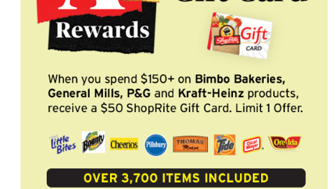 ShopRite 'A+ Rewards' Email