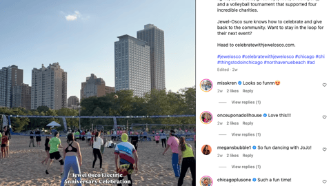 Jewel-Osco 'Electric Anniversary Celebration' Instagram Update