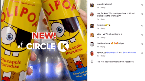 Circle K Olipop Pineapple Paradise Instagram Update