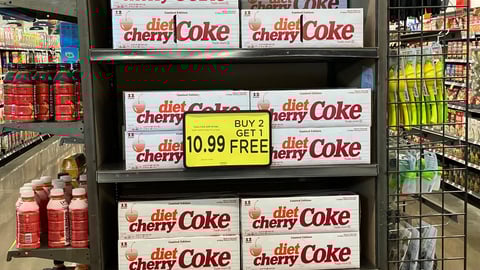 Mariano's Diet Cherry Coke Endcap
