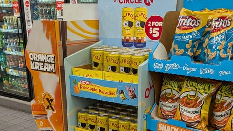 Olipop 'Pineapple Paradise' Floorstand