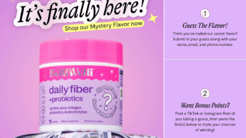 BelliWelli Mystery Flavor Facebook Update