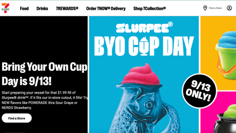 7-Eleven 'Bring Your Own Cup' Display Ad