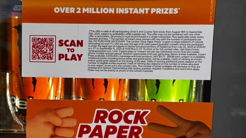 Circle K 'Rock Paper Prizes' Cooler Clings