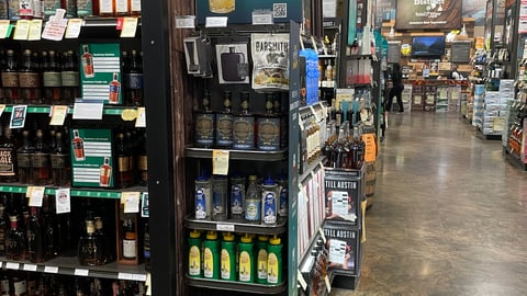 Total wine floorstand