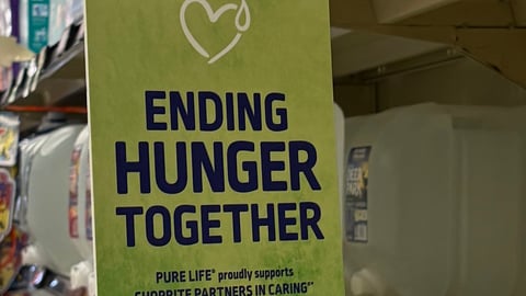 Pure Life ShopRite 'Ending Hunger Together' Violator