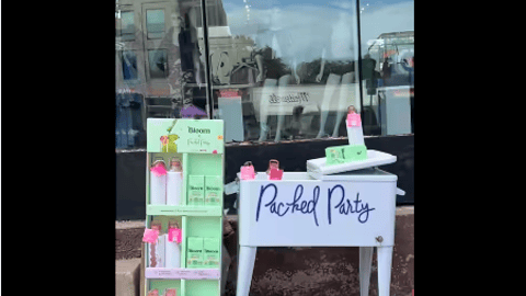 Packed Party 'Sip, Sip Hooray' Facebook Update