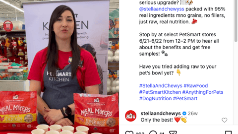 PetSmart Stella & Chewy's 'Real Nutrition' Instagram Update
