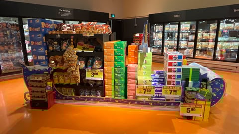 Pepsi sleigh display