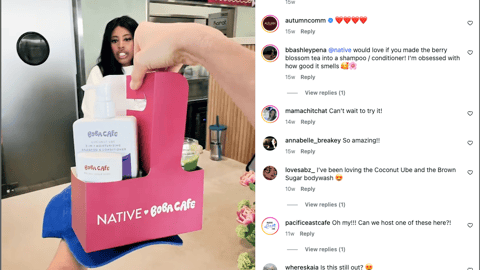 Native Boba Cafe Walmart Instagram Update