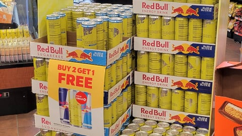 Red Bull 'Bright Summer Ahead?' Case Stack