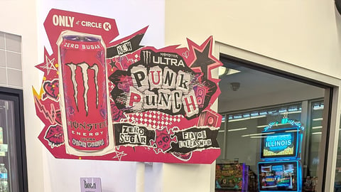 Monster Circle K Sign
