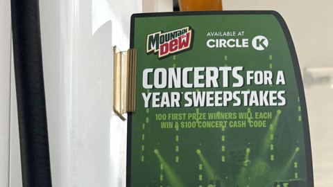 Circle K Mountain Dew Teaser Image Sign