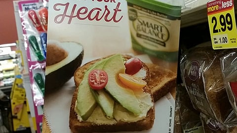 Smart Balance 'Warm Your Heart' Shelf Talker