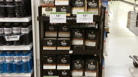 Peet's 'People & Planet' Display Rack