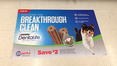 Purina DentaLife Meijer 'Breakthrough Clean' Floor Cling