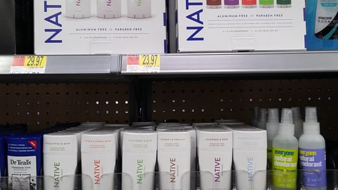 Walmart Native Deodorant Merchandising