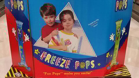 Freeze Pops Pallet Display