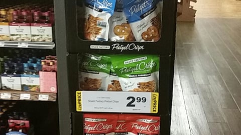 Pretzel Crisps Floorstand