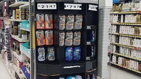 Gillette Walmart Endcap Display