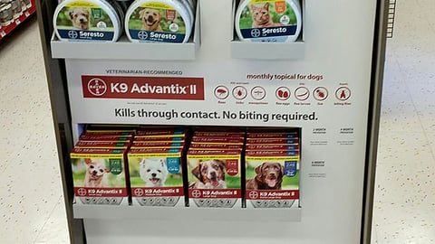 Bayer Petco 'Don't Just Treat the Pet' Rack