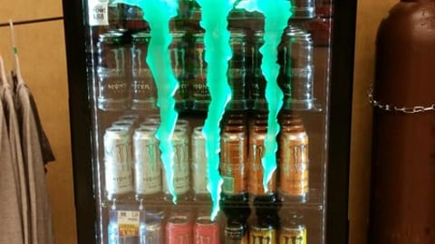 Monster Energy 'Balance' Cooler Display