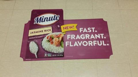 Minute Rice 'Fast Fragrant' Floor Cling