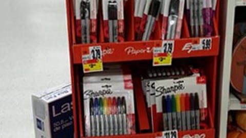 Sharpie 'Back-To-School' Floorstand