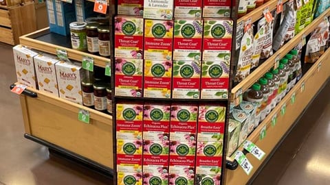 Traditional Medicinals 'Warm Up To Winter Wellness' Floorstand