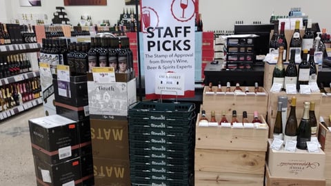 Binny's 'Pick Six' Display Banner