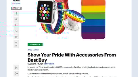 Best Buy 'Show Your Pride' Blog Post