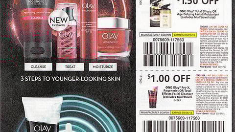 Olay Regenerist 'Ageless Skin' FSI