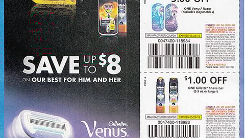 Gillette 'Save $8' FSI