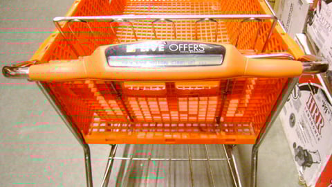 Home Depot 'Live Offers' Shopping Cart