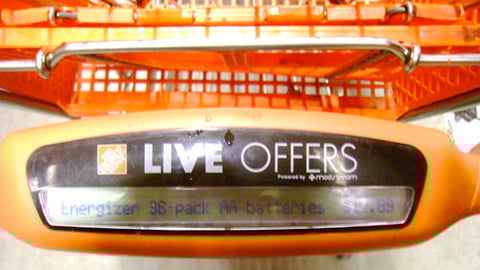 Home Depot 'Live Offers' Promotional Screen