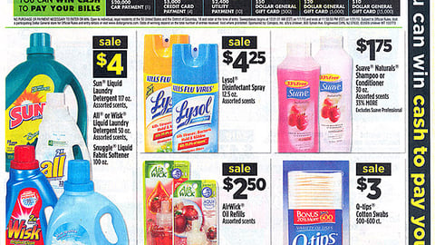 Dollar General 'Fresh Start' FSI Cover