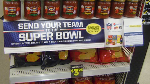 PepsiCo Dollar General Super Bowl Shelf Sign