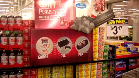 Coca-Cola PlayStation 2 Promo Lobby Display