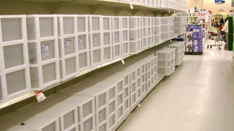 Wal-Mart Storage Container Aisle